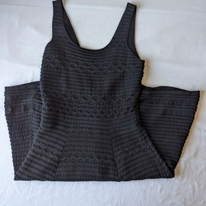 Sleeveless Lightweight Sweater Knit Dress In Black Size Small